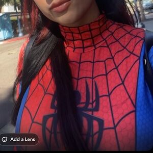 Spider-Themed Red and Blue Costume